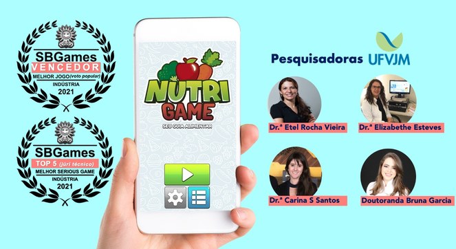 Aplicativo Nutrigame - Seu Guia Alimentar é premiado no Festival de Jogos do 20º SBGames