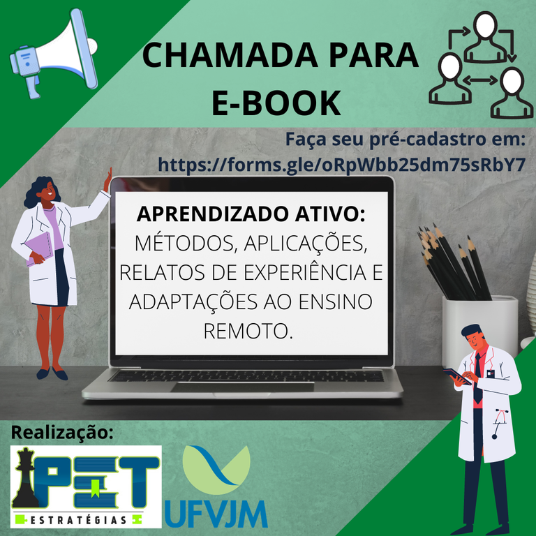Cartaz para chamada e-book do PET Estratégias para Diminuir a Retenção e Evasão