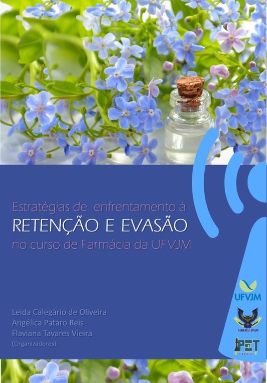 Capa do e-book Estratégias de Enfrentamento à Retenção e Evasão no curso de Farmácia da UFVJM