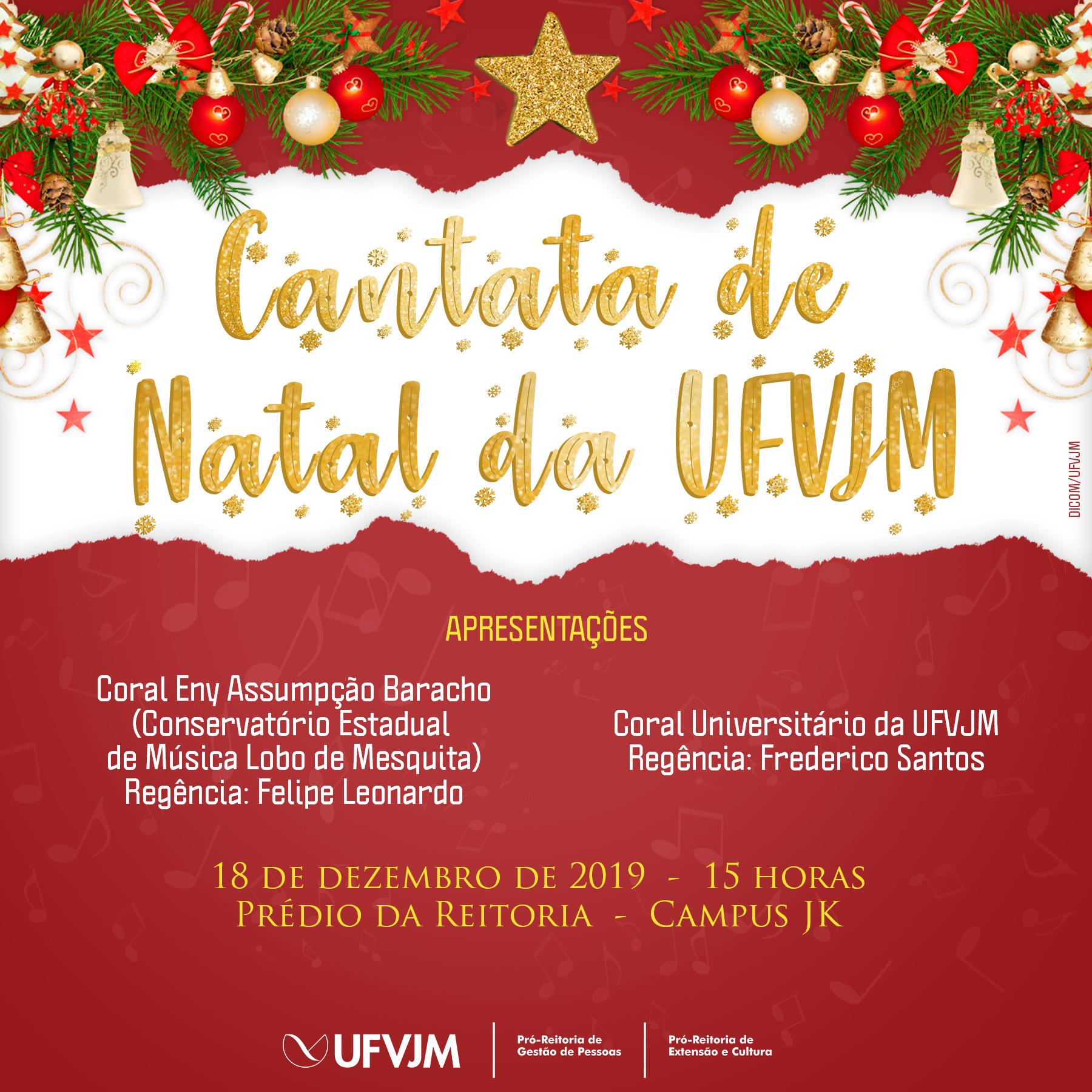 Cartaz Cantata de Natal da UFVJM