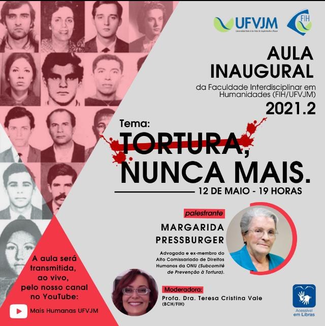 Aula inaugural da FIH  'Tortura nunca mais'