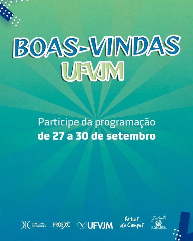 Boas-Vindas UFVJM