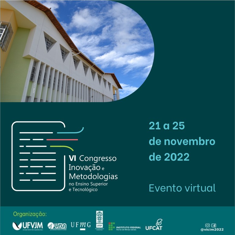 VI Congresso Inovação e Metodologias no Ensino Superior e Tecnológico