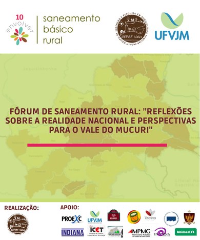 Peça de divulgação Fórum de Saneamento Rural