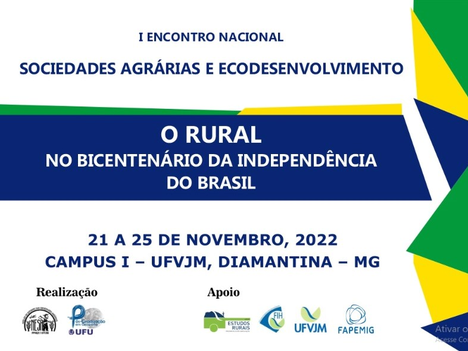 Peça gráfica do I Encontro Nacional Sociedades Agrárias e Ecodesenvolvimento Peça gráfica do I Encontro Nacional Sociedades Agrárias e Ecodesenvolvimento