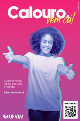 Calouro, vem cá! Estamos muito felizes com sua presença. Seja bem-vendo!