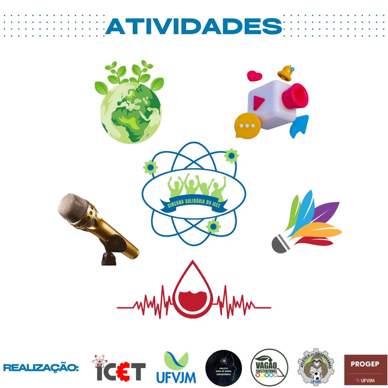 Peça gráfica do evento 1ª Gincana Solidária do Icet - 2