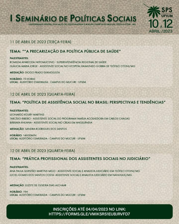 Peça gráfica do evento - 3