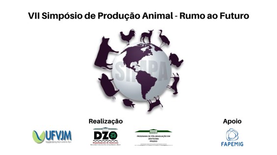 Peça gráfica do evento 7º simpósio de produção animal