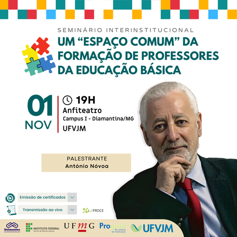 Peça de divulgação Seminário Interinstitucional: um 'espaço comum' da formação de professores da educação básica 01