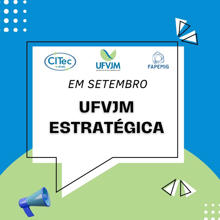 Peça de divulgação de evento UFVJM Estratégica