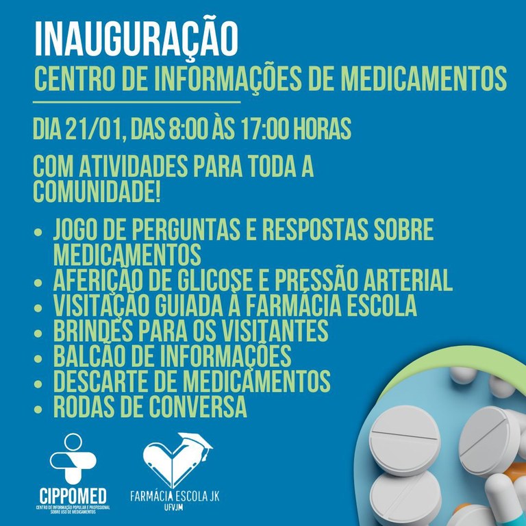 Departamento de Farmácia inaugura Centro de Informações Popular e Profissional sobre Medicamentos do Vale do Jequitinhonha