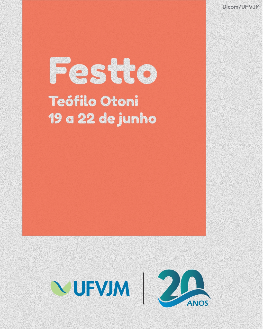 Peça de divulção Festival Nacional de Teatro de Teófilo Otoni 02
