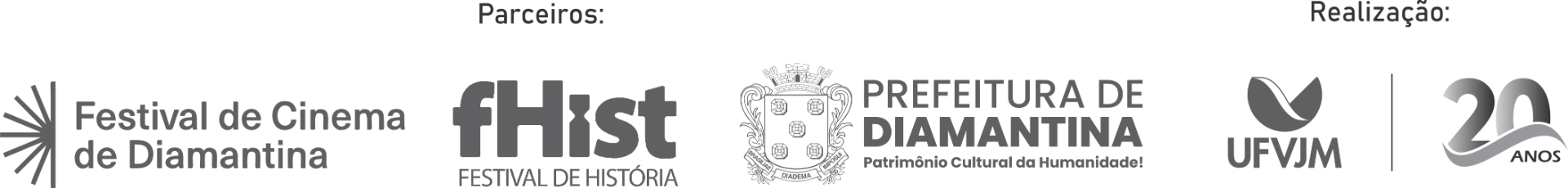 Régua de parceiros do evento