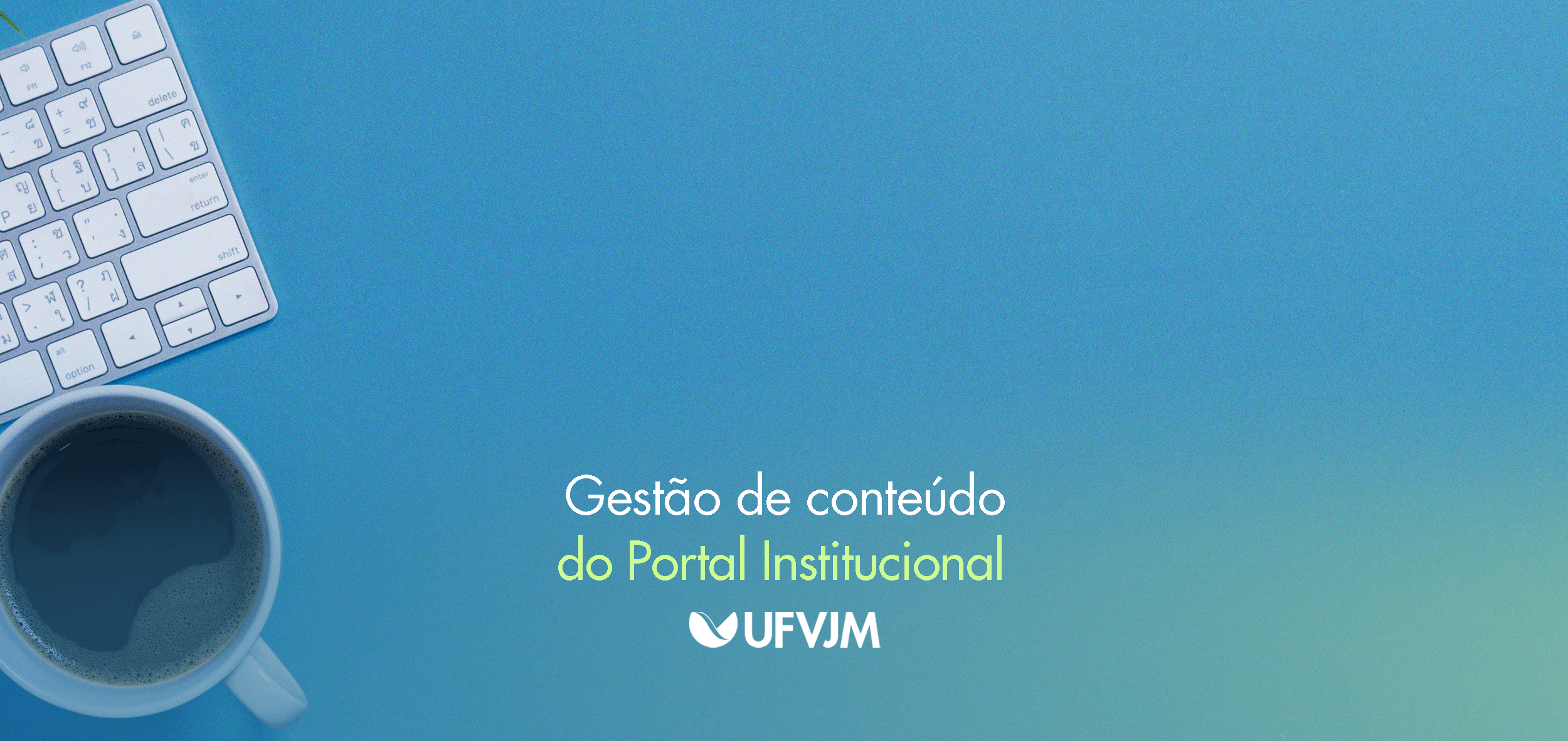 Banner portal gestão de conteúdo