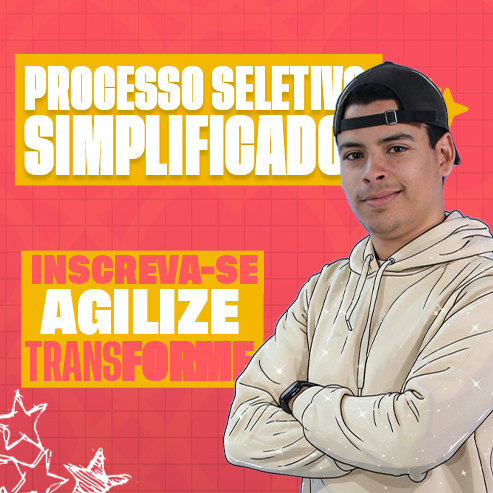Texto em destaque: Processo Seletivo Simplificado. Inscreva-se, agilize, transforme!