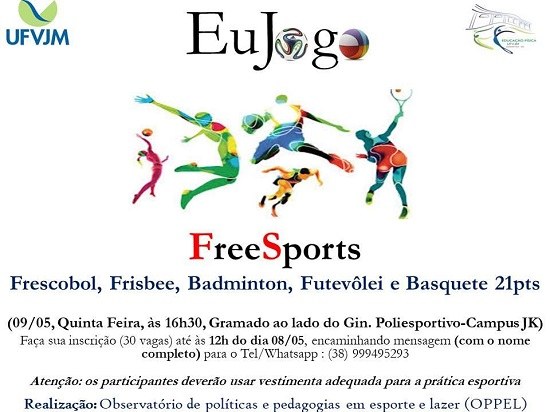 Observatório de Políticas e Pedagogias em Esporte e Lazer realiza vivência de FreeSports