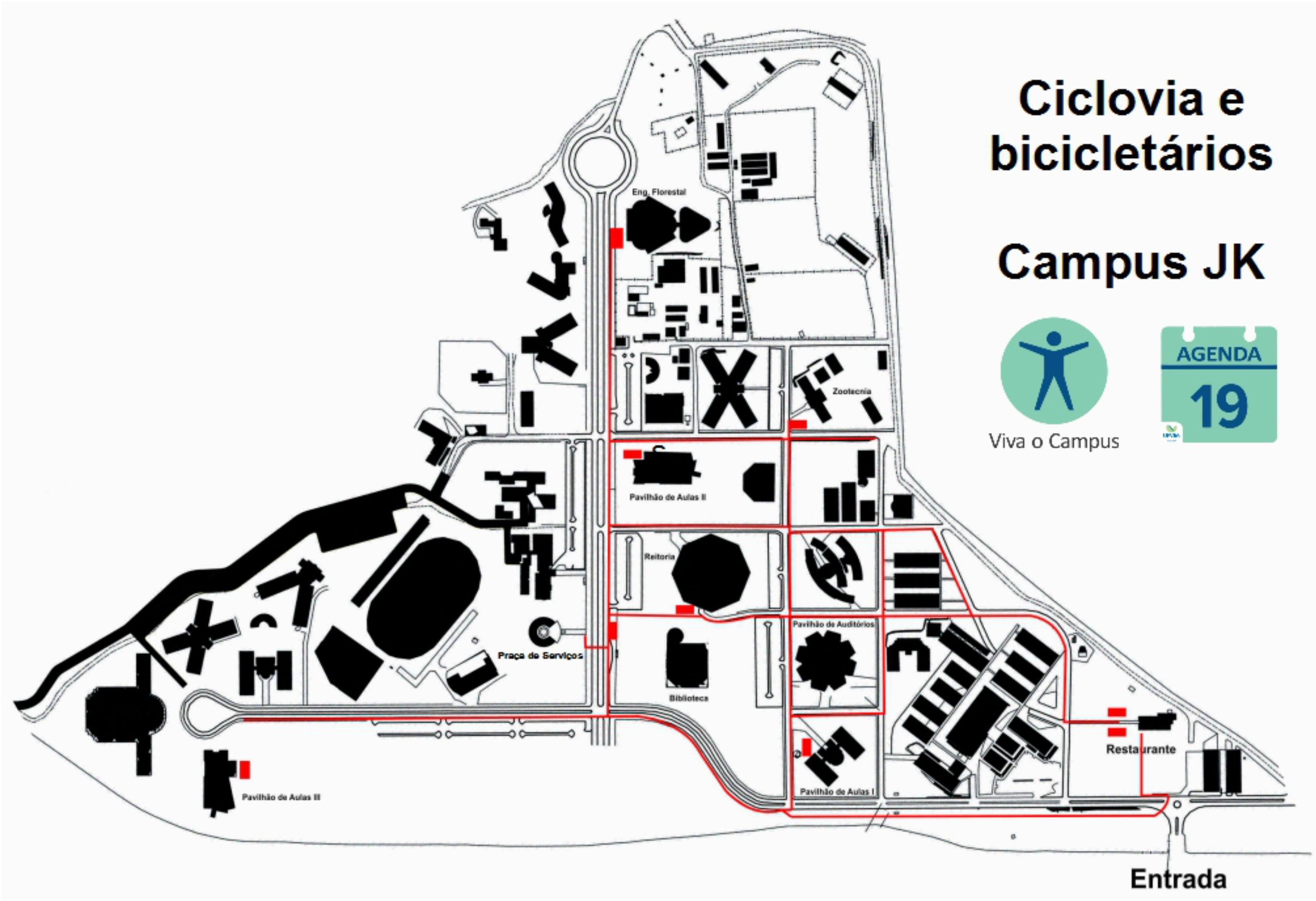 ufvjm - mapa ciclovia campus jk