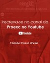 Cartaz lançamento do canal do Youtube da Proexc