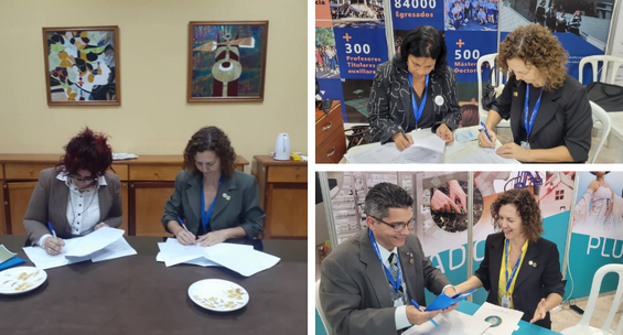 Vice-Reitora assina memorando de intenções com reitores de universidades de Cuba