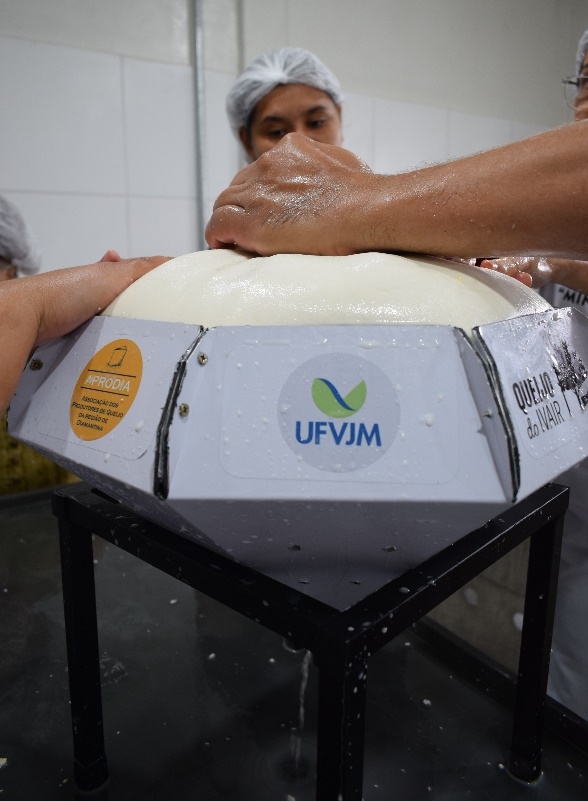 Imagem 3 - Superqueijo ‘Diamante Real’ é produzido a várias mãos na UFVJM 
