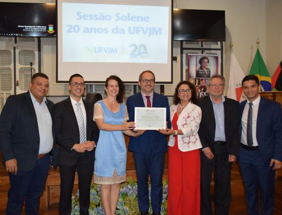20 anos UFVJM: Câmara Municipal de Teófilo Otoni homenageia universidade