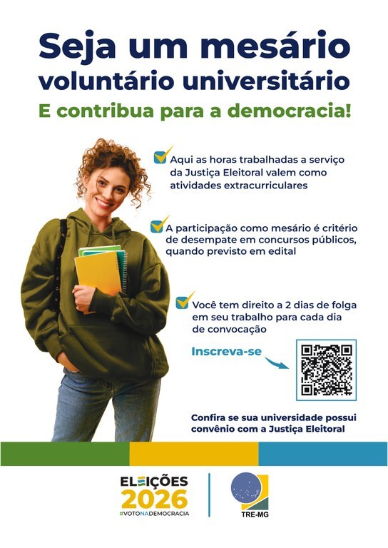 UFVJM adere ao Programa Mesário Voluntário Universitário 01