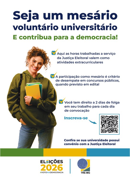 UFVJM adere ao Programa Mesário Voluntário Universitário 01