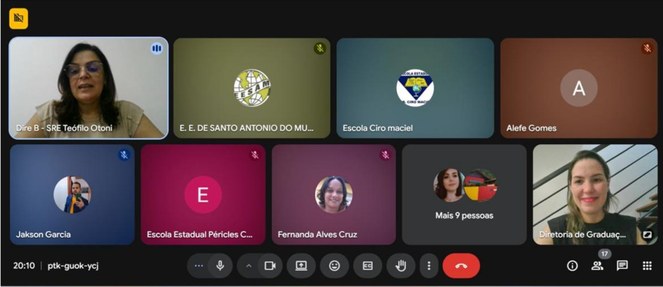 Reunião da Diretoria de Graduação do Campus do Mucuri com diretores da SRE de Teófilo Otoni