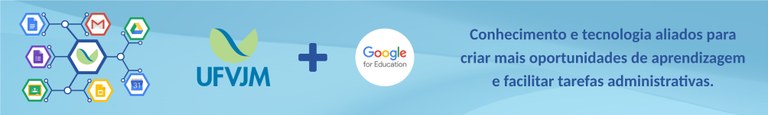 Banner G Suite na UFVJM